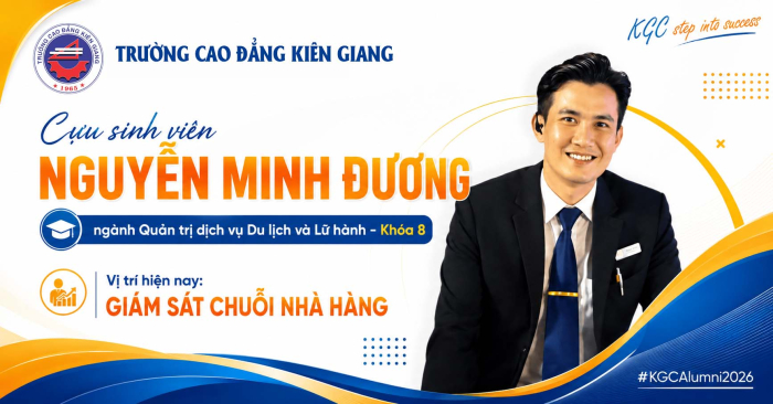 NGUYỄN MINH ĐƯƠNG – CỰU SINH VIÊN NGÀNH QUẢN TRỊ DỊCH VỤ DU LỊCH VÀ LỮ HÀNH KHẲNG ĐỊNH NĂNG LỰC TRONG LĨNH VỰC NHÀ HÀNG