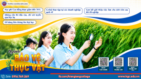BẢO VỆ THỰC VẬT – NGÀNH HỌC “XANH”, MỞ LỐI TƯƠNG LAI BỀN VỮNG