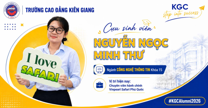 NGUYỄN NGỌC MINH THƯ: FROM OUTSTANDING IT STUDENT TO ADMINISTRATIVE SPECIALIST AT VINPEARL SAFARI PHU QUOC